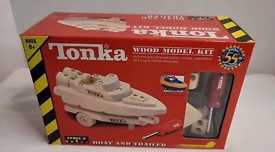 Tonka Wood Model Kit Skill Level 3 Boat & Trailer 2002  NEW IN PACKAGE READ  • $59.82