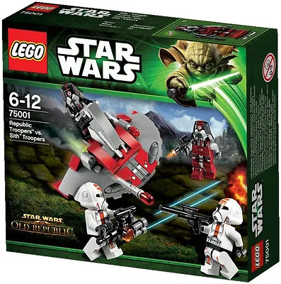 $75.99 • Buy Lego Star Clone Wars 75001 Republic Vs Sith Troopers Battle Pack Minifigs Sealed