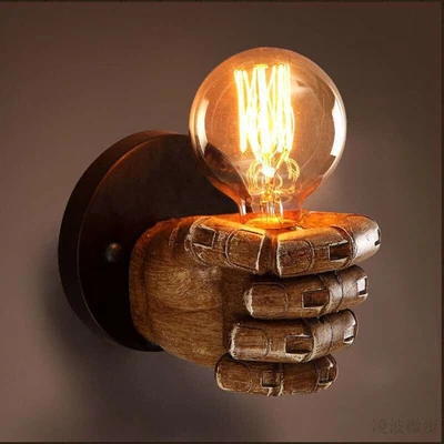 £14.88 • Buy Retro Fist Wall Lighting Sconce Plug In Wall Light Home Bar Decorative Lamp E27