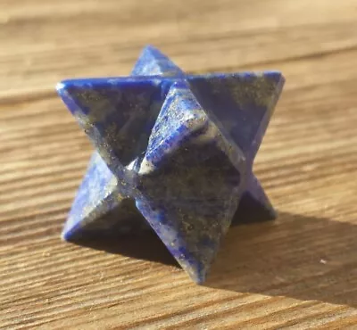 Natural Lapis Lazuli Gemstone Merkaba Star (one) - Buy It Now • $6.49