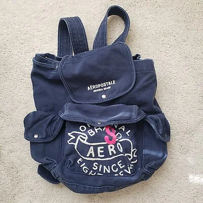 Aeropostale Vintage Denim Backpack Size Medium • $34.99