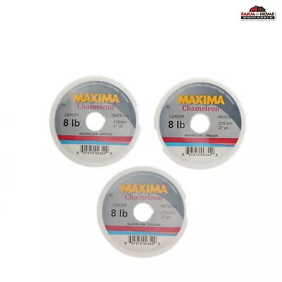 Maxima Leader Wheel Fishing Line 8lb Test 27yds ~ 3-Pack • $13.27