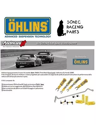 01.k90.hosmi20 Ohlins Coilovers Road & Track Advanced For Honda S2000 Ap1 Ap2 -  • $4518.04