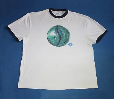 Y2K Marillion Shirt Marbles World Tour 2004 Progressive Rock Band Ringer Tee 2XL • $75.40