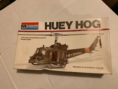 $15 • Buy Monogram 1:48 Huey Hog ~ Plastic Model Kit ~ “READ DESCRIPTION”