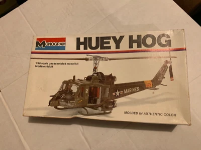 $15 • Buy Monogram 1:48 Huey Hog ~ Plastic Model Kit ~ “READ DESCRIPTION”