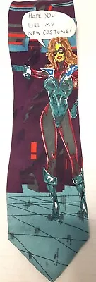 Vintage 1993 Marvel Comics - MISS MARVEL Men's 100% Silk Necktie • $33.11