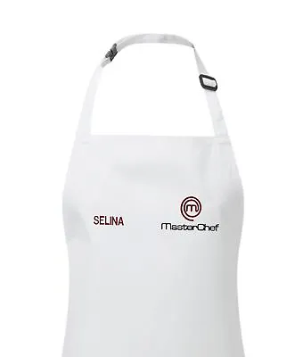 Personalised Masterchef Cooking Apron Embroidered With Name • £15.74