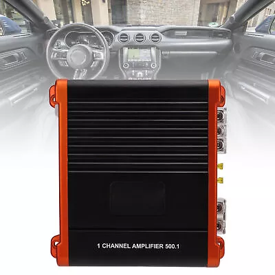 1 Channel Car Audio Monoblock Amplifier 500W 2Ω 300W 4Ω 10Hz‑300Hz Universal For • £104.94