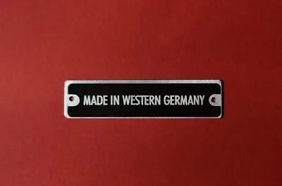 New Reproduction MADE IN WEST GERMANY VIN Plate For Mercedes 190SL. • $59