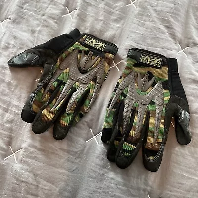 Men’s Mechanix Wear Impact Gloves Woodland Camo Size Large • $0.99