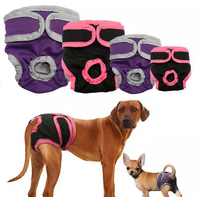 £9.99 • Buy Adjustable Female Dog Puppy Nappy Period Menstrual Heat Season Pants Hygiene UK 