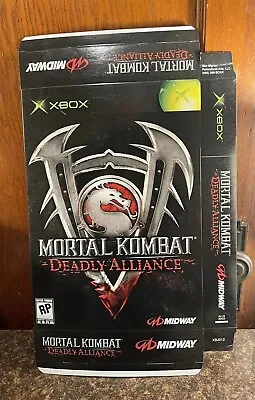 Vintage Xbox Mortal Kombat Deadly Alliance Cardboard Counter Top Standee Display • $250