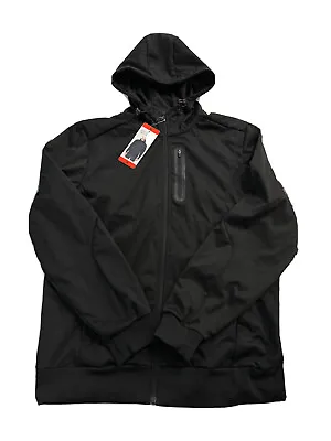 Mondetta Men's Full Zip Hooded Active Jacket 1542597 Black Medium NEW  • $40.60