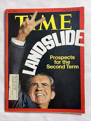 1970 20 November Time Magazine Prospects For The Second Term (MH871) • $25.99