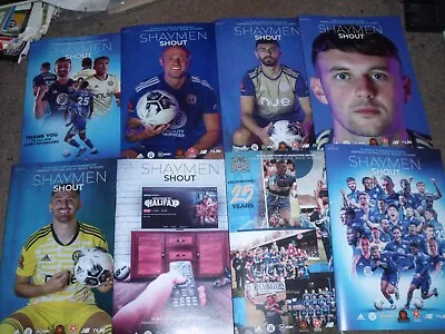 2022/23 Fc Halifax Town Football Programme Collection Job Lot X 8 Bargain Bundle • £5.99