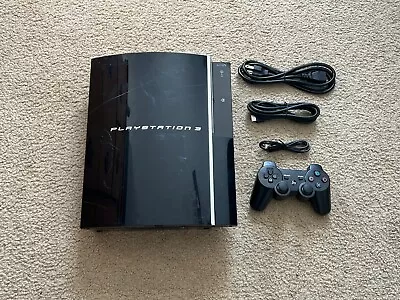 Sony Playstation 3 PS3 Fat CECHG01 PS3 40GB Console + Power HDMI Cable - Tested • $104.99