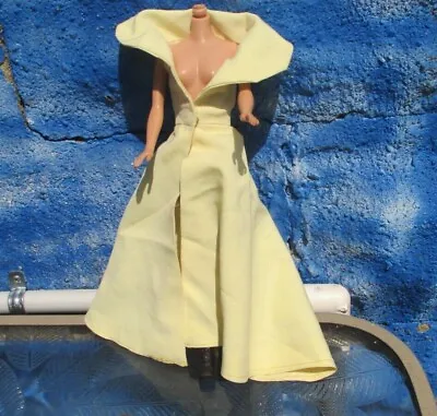 Vintage Barbie Sophisticated Lady Clone Cape Dress Coat 1960s Yellow • $44