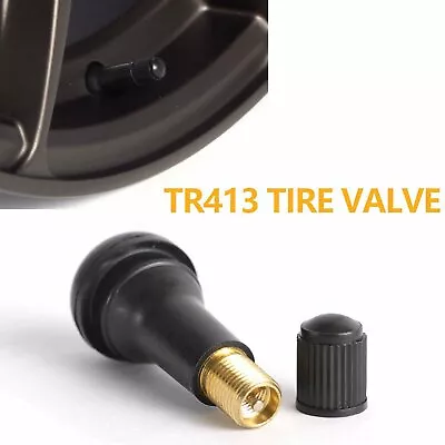 Lot 1000 Tr 413 Snap-in Tire Valve Stems Short Black Rubber Most Popular Valve • $88
