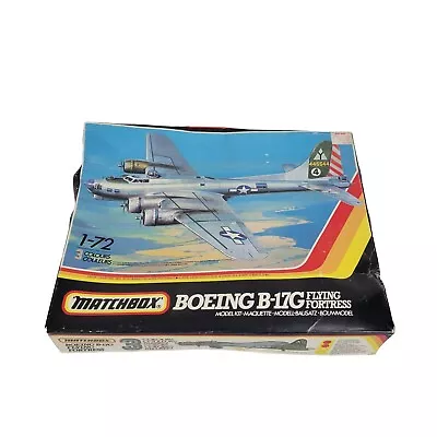 BOEING B-17G  Flying Fortress WWII US Heavy Bomber - 1/72 Matchbox Plastic Model • $33.03