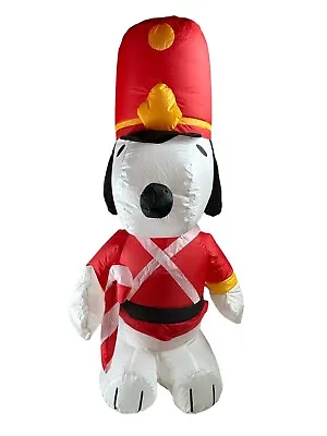 Snoopy Inflatable Christmas Yard Decoration 4ft Toy Soldier • $41