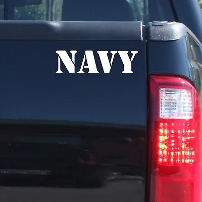  NAVY  Military US NAVY Patriotic Vinyl Decal Sticker - Car Truck Door Window  • $6.29