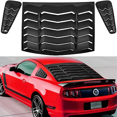 Rear & Side Window Louvers Sun Shade Scoop Cover For Ford Mustang 2005-2014 • $138.99