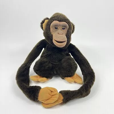 Vintage 1983 Child's Play Chimp Monkey Hand Puppet Flocked Face With Squeaker • $19.87