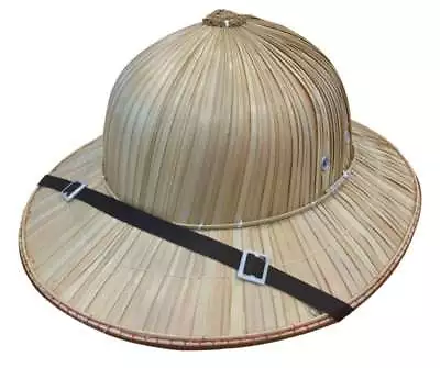 Natural Pith Helmet Safari Jungle Khaki Mens Womens Costume Hat • $29.99