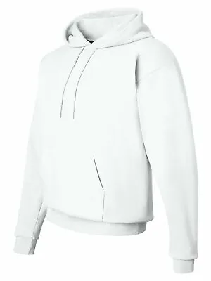 Hanes ComfortBlend EcoSmart Pullover Hoodie Sweatshirt! - White - Large! • $12.99