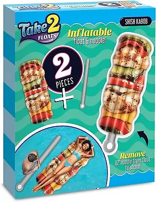 Chicken Shish Kebab Float & Noodle 2-in-1 Pool Floats Raft Tube Inflatable • $19.99