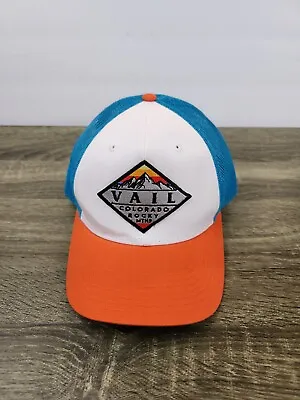 VAIL Colorado Rocky Mountains Ski Resort Snapback Mesh Cap Hat Adult • $10