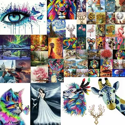 Scenery Animal DIY Paint By Numbers Kit Digital Oil Painting Artwork Home Decor~ • $14.13