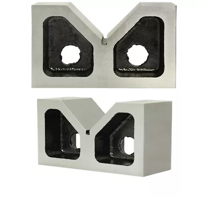 $25.99 • Buy Pair 2'' X 3/4'' X 1-1/4'' Cast Iron V-Blocks V Block Ground Set