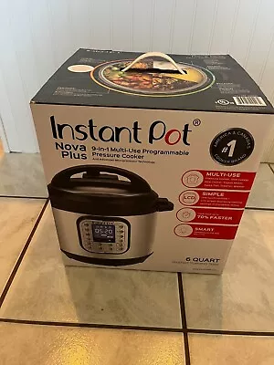 Instant Pot Nova Plus 6 Qt 9-in-1 Multi-Use Pressure Cooker New In Box • $51.02