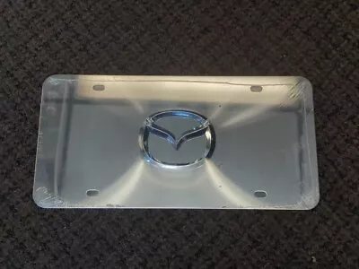 3D Logo On Mirror Chrome Stainless Steel License Plate For MAZDA - SHARP • $32.99