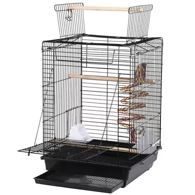 23  Play Open Top Travel Bird Cage Carrier For Canary Cockatiel Small Parrots • $49.99
