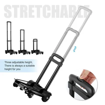 £15.99 • Buy Portable Lightweight Trolley Folding Hand Truck Luggage Cart Warehouse Shopping