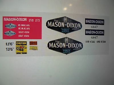 Mason Dixon Trucking Semi Truck/Trailer Decals  Custom  For 12 Inch Long Model • $13.49