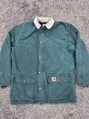 Vintage Carhartt Jacket  Jade Green Duster UNION MADE  • $40