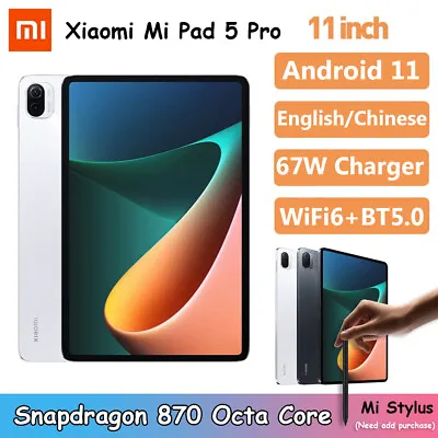 Xiaomi Mi Pad 5 Pro 5G 128GB / 256GB Tablet Snapdragon 870 Tablets 5 Pro 11Inch • £404.56