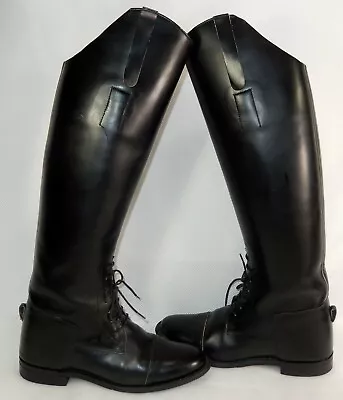 Imperial® Marlborough Black Leather Tall Riding Equestrian Boots 7946 Size 6 • $56.88