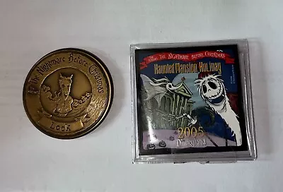 Vtg 2005 Disneyland Haunted Mansion Holiday Coin 'Lock' And Jack Skellington • $30