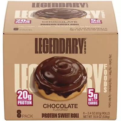 Legendary Foods Protein Sweet Rolls 20g Protein 5g Net Carbs 8ct Box Pick Flavor • $18.99