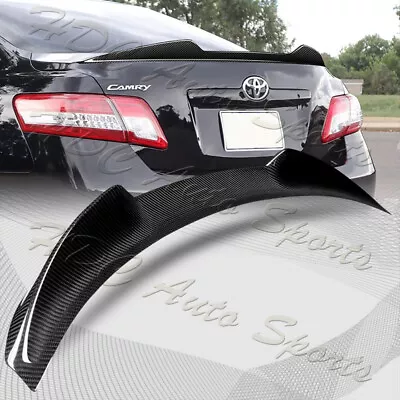 For 2007-2011 Toyota Camry V-Style Real Carbon Fiber Rear Trunk Lid Spoiler Wing • $139.99