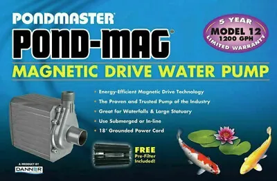 Pondmaster Pond Mag Magnetic Drive Water Pump 1200 GPH 2722 • $129.99