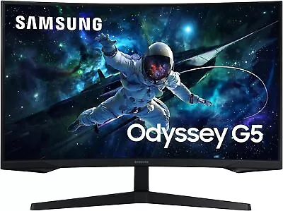 Samsung 32  Odyssey G55C QHD 165Hz Curved Gaming Monitor - HDMI DisplayPort • £277.99