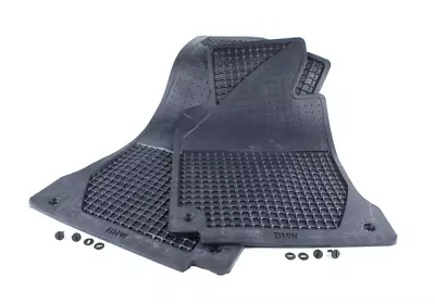 OEM BMW Rubber Floor Mat SET BLACK 1997-2003 E39 5 Series 82559405043/044 • $135.99