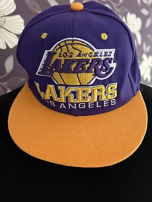 LA LAKERS Mitchell & Ness 2-Tone Snapback Cap/Hat NBA Purple/Gold • £14
