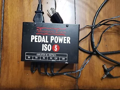 Used Voodoo Lab Pedal Power ISO 5 Power Supply W/ Power Supply And Hardware  • $100.99